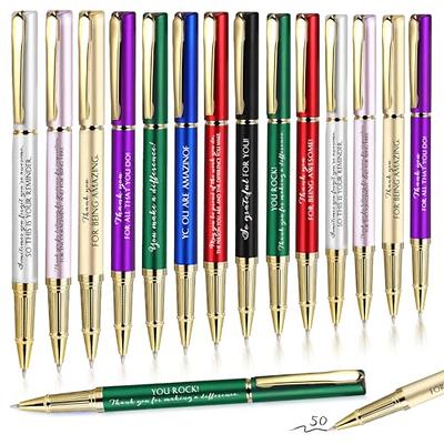 Chuangdi 24 Pcs Christmas Employee Appreciation Pens Gifts Black