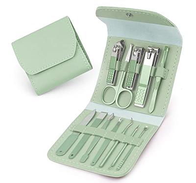 Blossom 10 in 1 Professional Manicure, Pedicure + Facial Tools Grooming  Kit, Stainless Steel Nailcare Nail Clipper Kit with Nail Care Tools, Travel