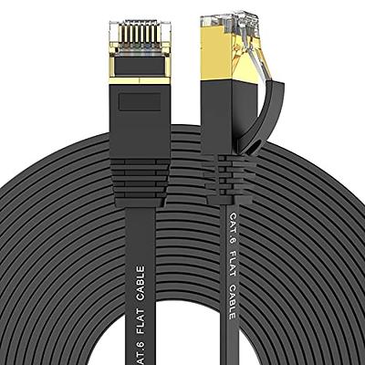 MATEIN Cat 7 Ethernet Cable,100 Ft Network Cable for Modem Router, High  Speed Flat Internet Cord with Clips Rj45 Snagless Connector Fast Computer  LAN