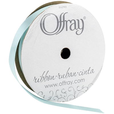 Offray Single Face Satin Ribbon 7/8X18'-Royal