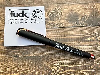 Fresh Out of Fcks Pen and Pad Set, Fresh Outta Fucks Pad and Pen, Snarky  Novelty Fresh Outta Fucks Pen Set, Funny Pad and Pen Desk Accessory Office  Supplies Gifts-4PCS - Yahoo