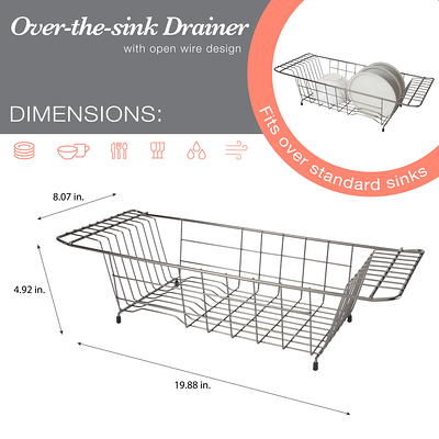 ULG Dish Drying Rack with Drainboard, Countertop Dish Rack, Rustproof Dish  Drainer for Kitchen Counter, Draining Rack with Detachable Utensil Holder,  Adjustable Swivel Spout Dish Strainers, Black - Yahoo Shopping