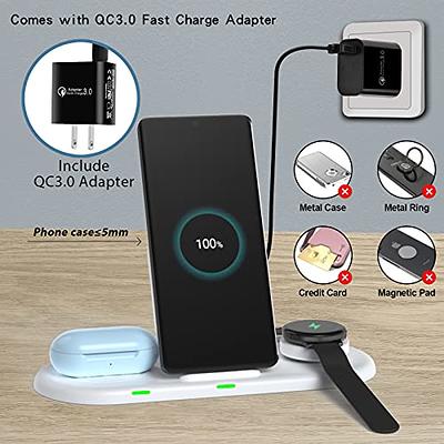 3 in 1 Wireless Charger for Samsung, Samsung S23 Ultra charger for S22  Ultra/S23/S23+/Z Fold 4/Flip4/Google pixel,Galaxy Watch6/6 classic/5Pro/4