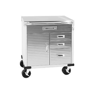 Seville classics ultrahd stainless steel top shop rolling cabinet