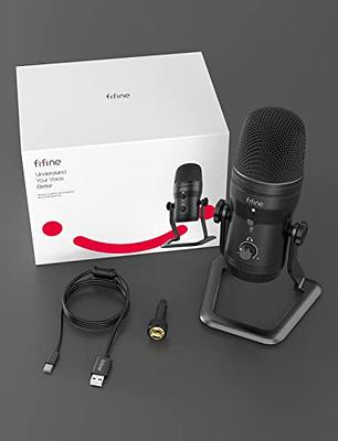  FIFINE XLR/USB Dynamic Microphone, Studio XLR Vocal Podcast  Microphone for Recording, USB Streaming Mic with Mute Button, Gain Knob,  Headphones Monitoring for Voice-Over, Video-Amplitank K688 Pink : Musical  Instruments