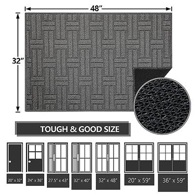 Dirt Trapper Door Mat for Indoor/Outdoor Entrance, Medium (20'' x