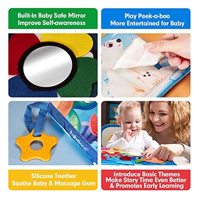  beiens Baby Books Toys, Touch and Feel Crinkle Cloth Book for  Infant Baby 0-3-6-12-18 Months, Early Development Interactive Stroller Soft  Toys, Shower Gifts Christmas Stocking Stuffers for Boys Girls : Toys