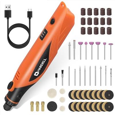 HARDELL Mini Cordless Rotary Tool Kit, 5-Speed and USB Charging