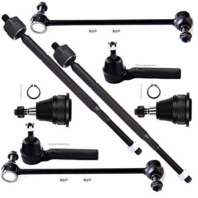 SOSOPART 8pc Set Front Suspension Kit Outer Inner Tie Rod End Sway