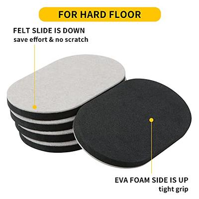 8 PC Moving Sliders Furniture Felt Pad Protectors Glide Floor Wood Carpet Move