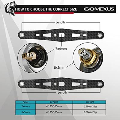 GOMEXUS Power Handle 8x5mm Compatible for Abu Garcia Ambassadeur