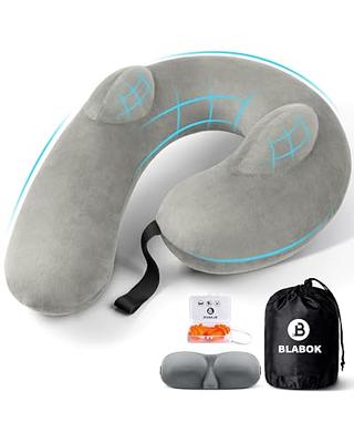 BCOZZY Neck Pillow for Travel Provides Double Support to The Head, Neck,  and Chin in Any Sleeping Position on Flights, Car, and at Home, Comfortable