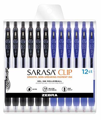 Zebra SARASA X20 Retractable Gel Pens Pack Of 12 Medium Point 0.7