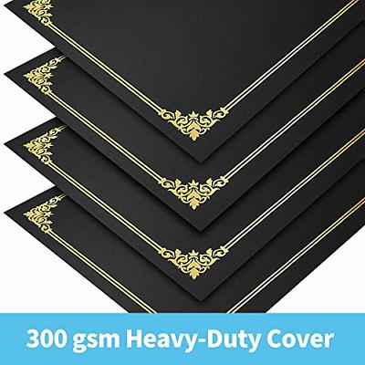  50 Pieces Gold Border Blank Award Certificate Sheets 8.5 x 11  Inch Award Certificate Papers with 50 Pieces Gold Embossed Foil Blank  Certificate Sealing Stickers for Diploma, Laser and Inkjet Printer : Office  Products