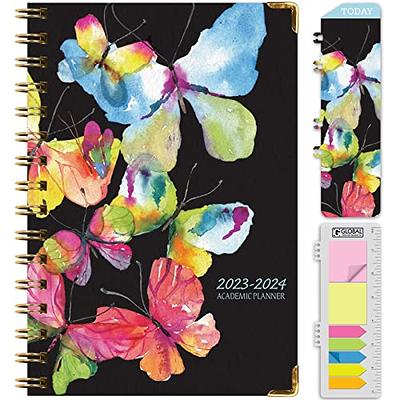 POPRUN 2023-2024 Daily Planner One Page A Day - Academic Year Calendar  (July 2023 - June 2024) Hourly Appointment Book with Pocket, Note & Contact  Pages, Hardcover, 5.5 x 8.5 - Pacific Green - Yahoo Shopping