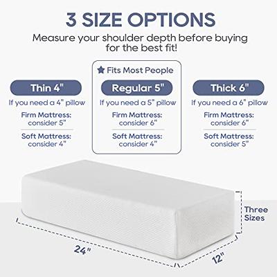 Flexicomfort Knee Pillow for Side Sleepers - Removable Memory Foam