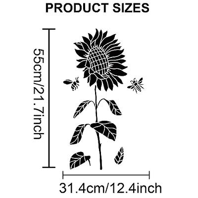 Sunflower Stencil Flower Stencils for Painting on Wood Plastic