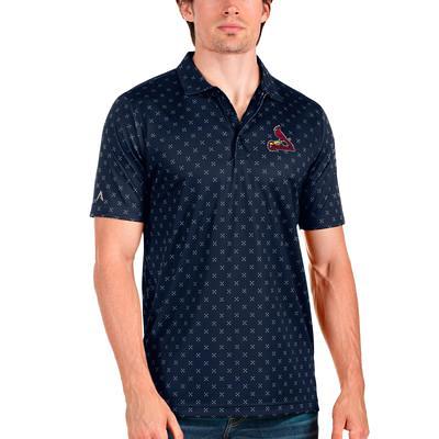 St. Louis Cardinals Antigua Big & Tall Affluent Polo - Black