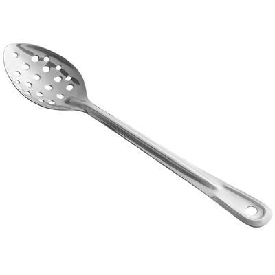 Martha Stewart Everyday Taupe Stainless Steel Slotted Spoon