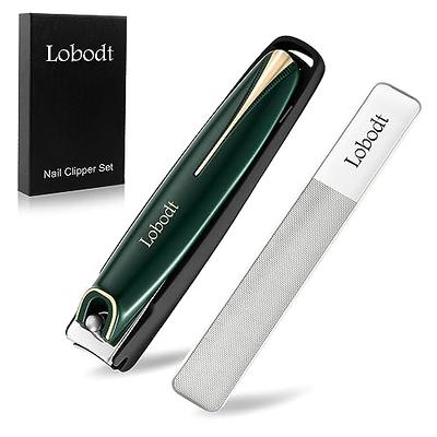 Dotmalls Nail Clippers,Nail Clippers with Catcher, Portable Ultra Sharp  Nail Clippers,Nail Clippers for Men and Women,Toe Nail Clippers for Thick