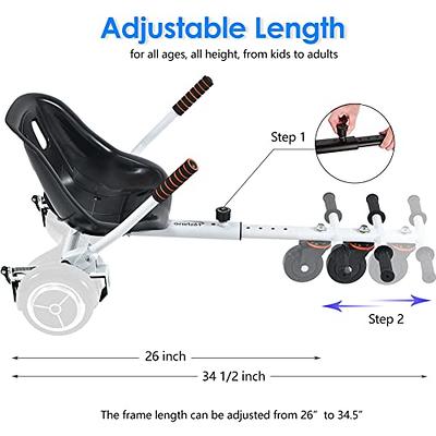 Adjustable Hoverboard Go Kart Seat Attachment Balancing Scooter