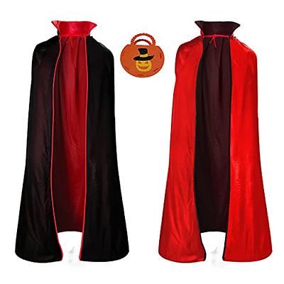  LIOOBO Halloween Vampire Cape Cloak: Vampire Cosplay Costume,  Halloween Party Costumes, Reversible Cloak with Masquerade Mask for Men  Women : Clothing, Shoes & Jewelry