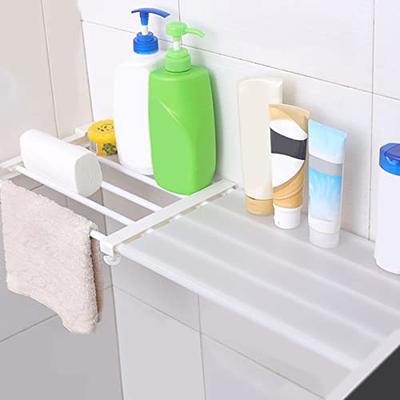 Closet Tension Shelf Expandable Metal Storage Rack Adjustable Organizer DIY  Divider Separator for Cabinet Wardrobe Cupboard Kitchen Bathroom by