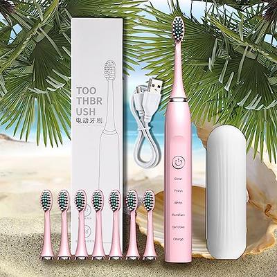 Fufafayo Electric Toothbrush, Electric Toothbrush with 4 Brush Heads, Smart  6-Speed Timer Electric Toothbrush IPX7 -Newly Upgraded Electric