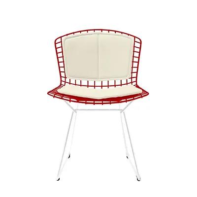 Knoll Bertoia Side Chair with Back Pad and Seat Cushion