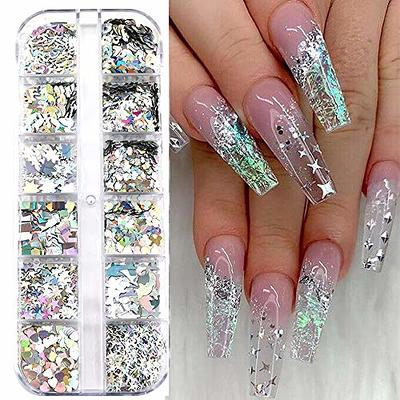 Amazon.com: Magic White Pearl Chrome Nail Powder Solid Shell Fairy Glitter  Nails Art Powder Holographic Ice Transparent Mermaid Moonlight Effect  Manicure Pigment with Tool : Beauty & Personal Care