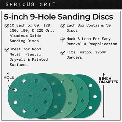 5 Inch Hook and Loop Orange Wet / Dry Auto Body Film Sanding Discs