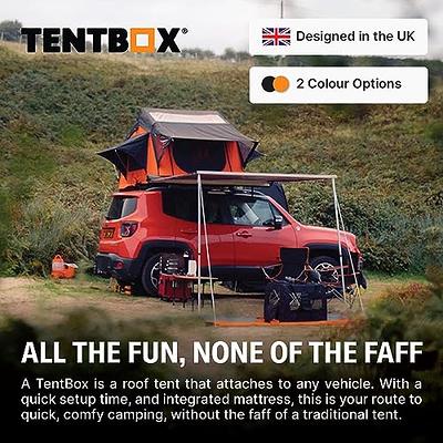 TentBox - Car Roof Top Tent Lite, Orange & Black - TentBox Car Roof Tent  Sleeps 2-3