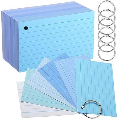 Index Card Case, 3x5 inch Index Card Holder, Fits Up to 100 Cards per Case Assorted Colors - with Heavy Weight Ruled Index Cards, 3 x 5”, 100/Pack