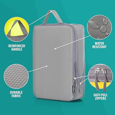 SYCARON Compression Packing Cubes, 7 Piece Travel Packing Organizers Bags  Mesh Expandable Luggage Organizer Cubes for Carry on Luggage with Laundry