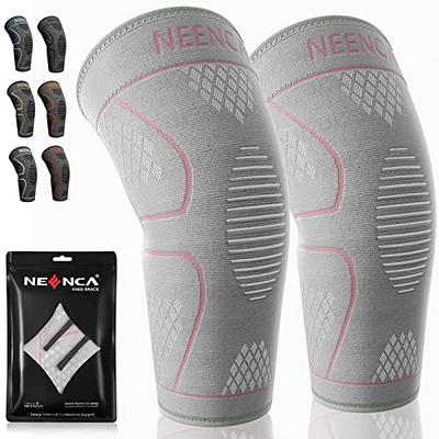 CAMBIVO 2 Pack Knee Brace, Knee Compression Sleeve Support for Men and  Women, Knee Pads for Running, Hiking, Meniscus Tear, Arthritis,Joint Pain  Relief (Gray,Small) - Yahoo Shopping