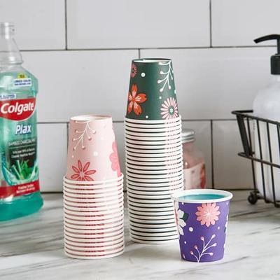 TV TOPVALUE 600 Pack 4oz Disposable Paper Cups, Bathroom Cups