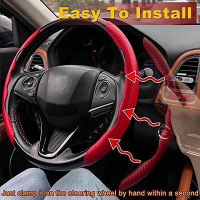 JINGSEN 11 Pcs Bling Car Accessories Set,Bling Car Accessories Set for  Women, Bling Steering Wheel Cover for Women Universal Fit 15 Inch,  Rhinestone