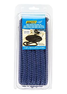 SEACHOICE Double-Braid Nylon Dock Line 1/2 x 15' 39851 Navy - Yahoo  Shopping