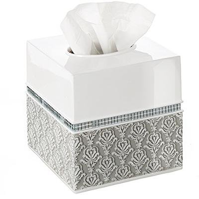 Sumnacon Resin Square Tissue Box Cover - Stylish Cube Tissue Box Holder  with Open Bottom, Decorative…See more Sumnacon Resin Square Tissue Box  Cover 