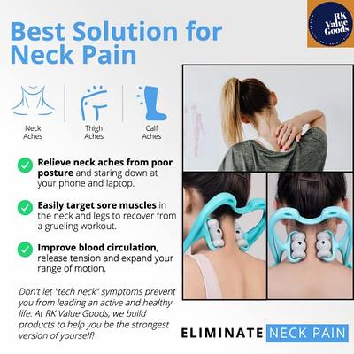 NECK SHOULDER MASSAGER, PORTABLE RELIEVING THE BACK FOR MEN RELIEVING THE  WAIST WOMEN (1PC)