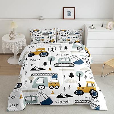  Christmas Truck Kids Comforter Set King Size,Geometric