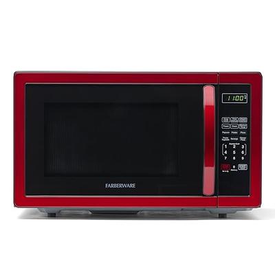 Nostalgia Retro Microwave 0.9 Cu. Ft. Retro Red - Office Depot