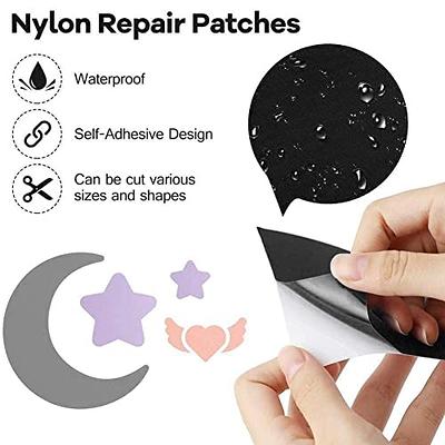 8 Pieces Nylon Repair Patches Self-Adhesive Nylon Patch Waterproof