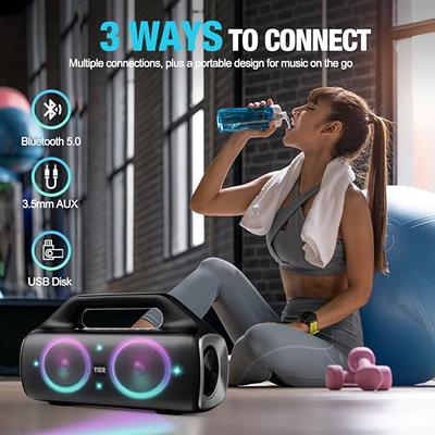 MIATONE Portable Bluetooth Speaker, Wireless IP67 Waterproof Speaker with  Deep Bass, 16W Louder Volume, Longer Playtime, Bluetooth 5.0, Dual Pairing