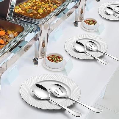 Spoon for Serving - Pack of 3 - Long Metal Spoons - Stainless Buffet  Tablespoon