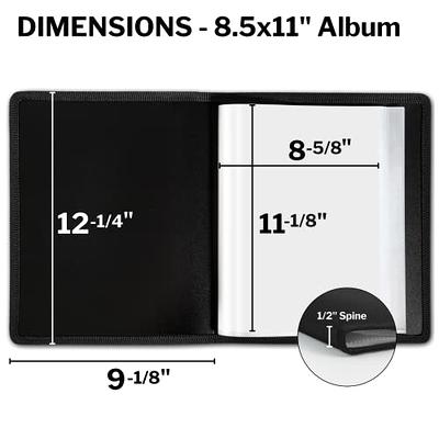 15 Pcs Binder with Plastic Sleeves 30 Pockets 60 Pages Presentation Book 11  X 8.