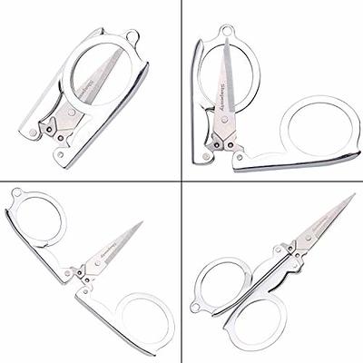 Shapenty Stainless Steel Folding Portable Travel Scissors Small