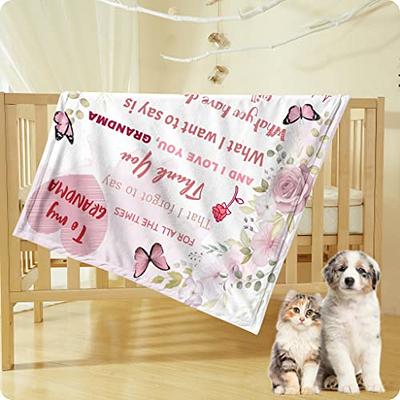 To My Mom Gift Blanket Flower Butterfly UltraSoft Micro Fleece Throw Mothers  Day