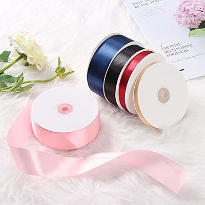 TONIFUL 3/8 Inch x 100yds Light Pink Satin Ribbon Thin Solid Fabric Ribbons  Roll for Gift Wrapping Invitation Floral Hair Balloons Craft Party Wedding