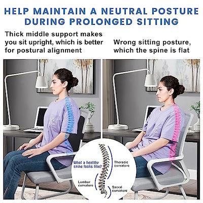 anzhixiu Lumbar Support Pillow for Office Chair Help Sit More Upright -  Lumbar Support Pillow for Scientific Lower Back Support Leaves More Sit  Space